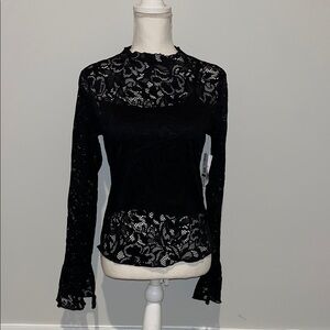 🆕Lace longsleeve top blouse dark feminine